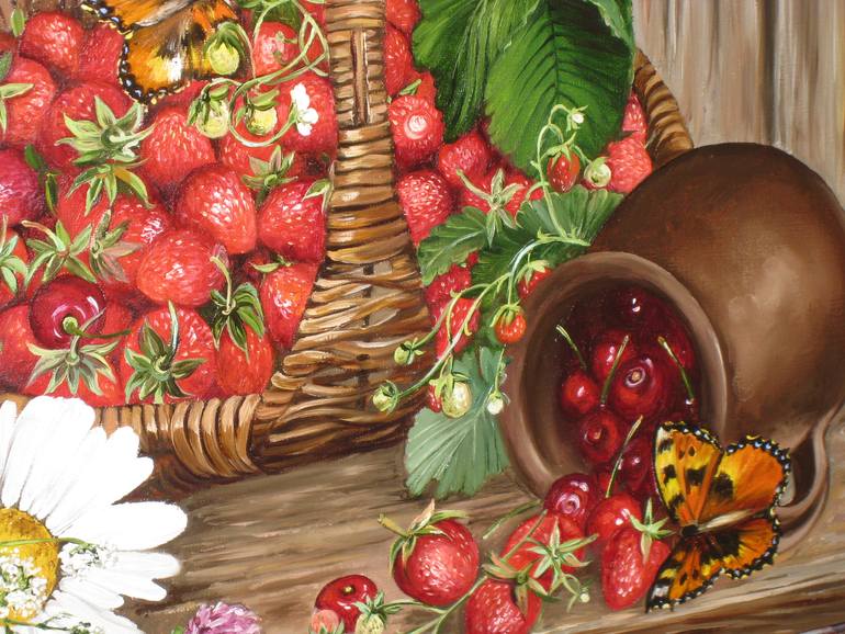 Original Contemporary Food & Drink Painting by Natalia Shaykina