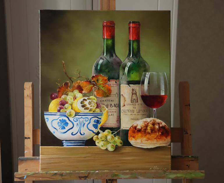 Original Contemporary Food & Drink Painting by Natalia Shaykina