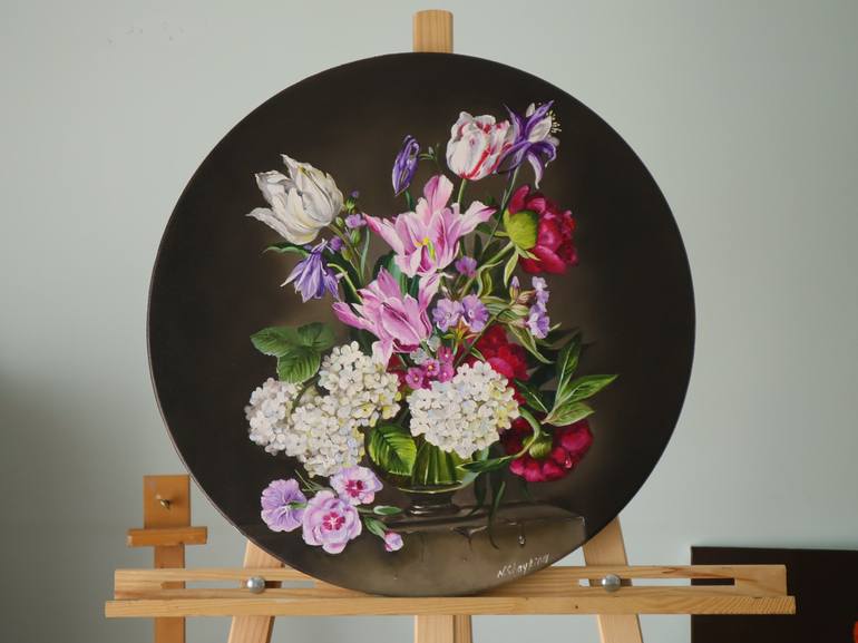 Original Realism Floral Paintings by Natalia Shaykina