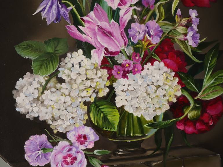 Original Contemporary Floral Painting by Natalia Shaykina