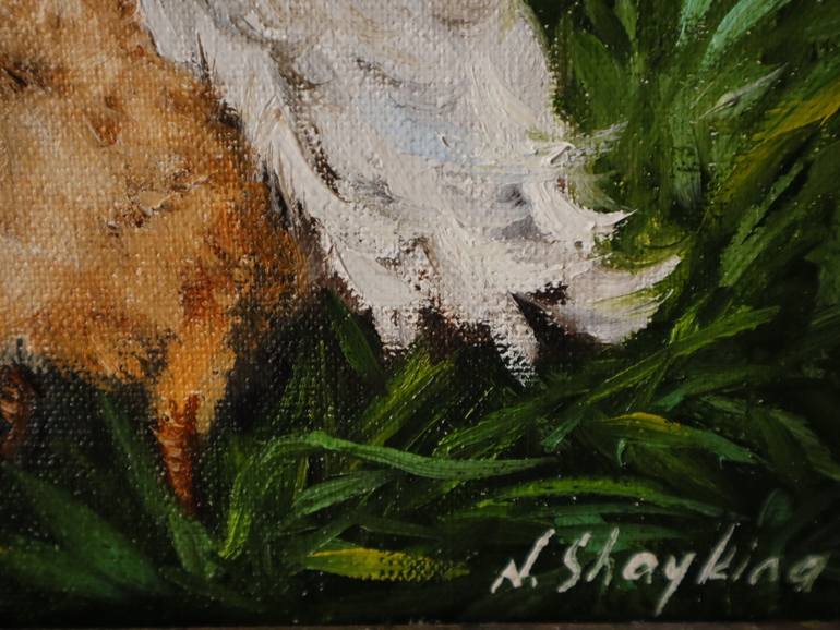 Original Impressionism Animal Painting by Natalia Shaykina