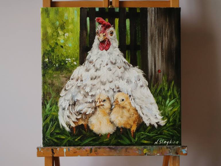 Original Impressionism Animal Painting by Natalia Shaykina