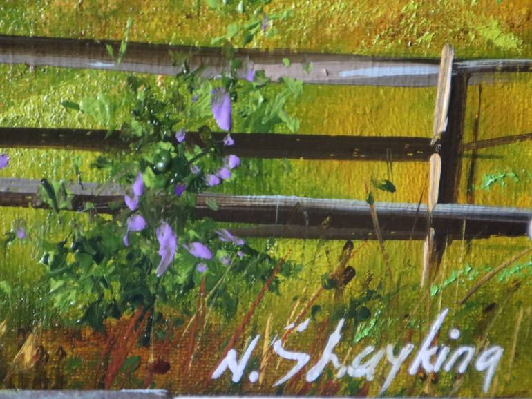 Original Impressionism Landscape Painting by Natalia Shaykina