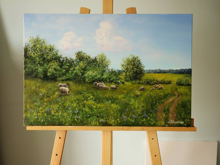 Original Impressionism Landscape Painting by Natalia Shaykina