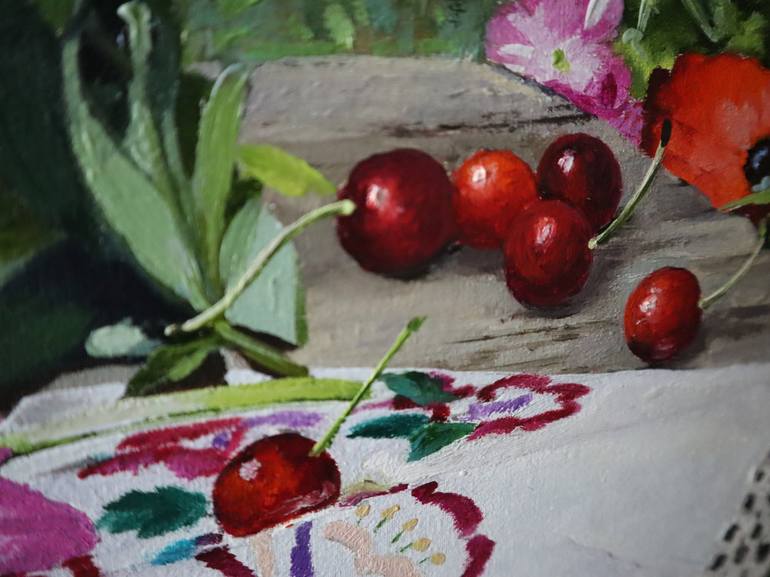 Original Floral Painting by Natalia Shaykina