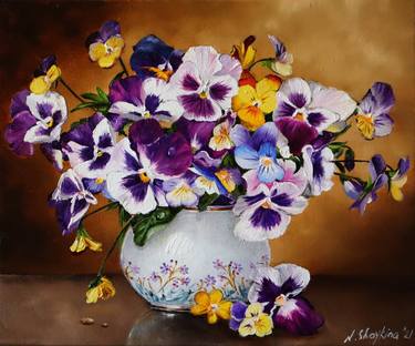 Original Realism Floral Paintings by Natalia Shaykina