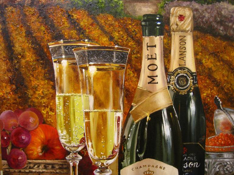 Original Contemporary Food & Drink Painting by Natalia Shaykina