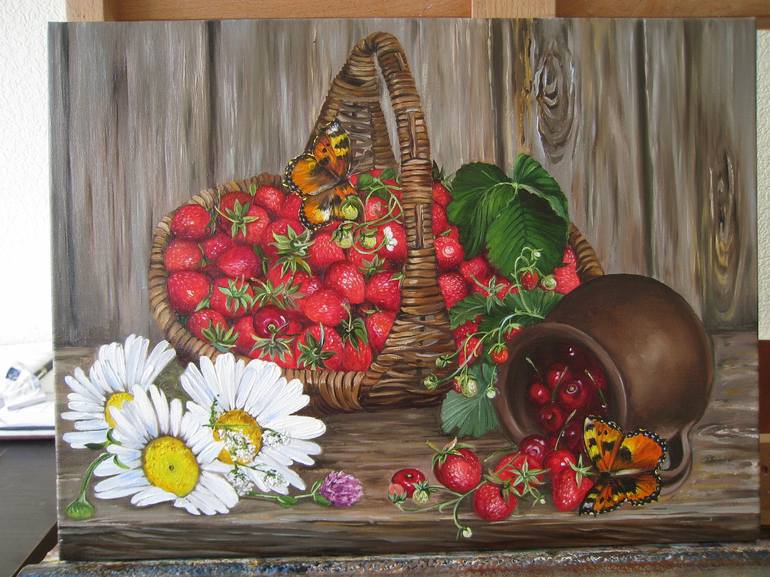 Original Realism Still Life Painting by Natalia Shaykina