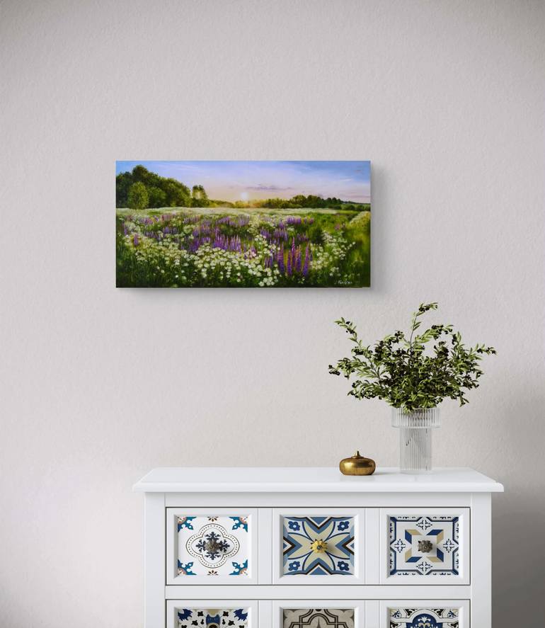 Original Realism Sunrise Painting by Natalia Shaykina
