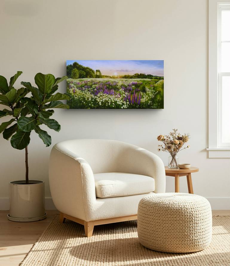 Original Realism Sunrise Painting by Natalia Shaykina