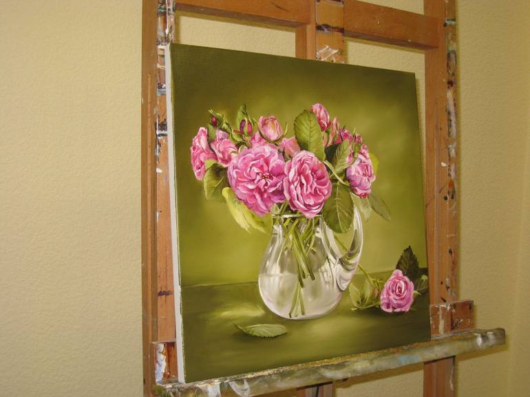 Original Contemporary Floral Painting by Natalia Shaykina