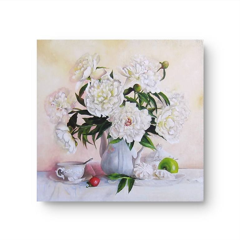 Original Impressionism Still Life Painting by Natalia Shaykina