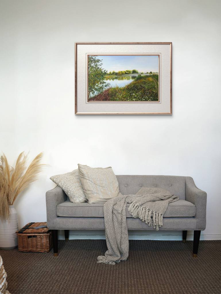 Original Impressionism Landscape Painting by Natalia Shaykina