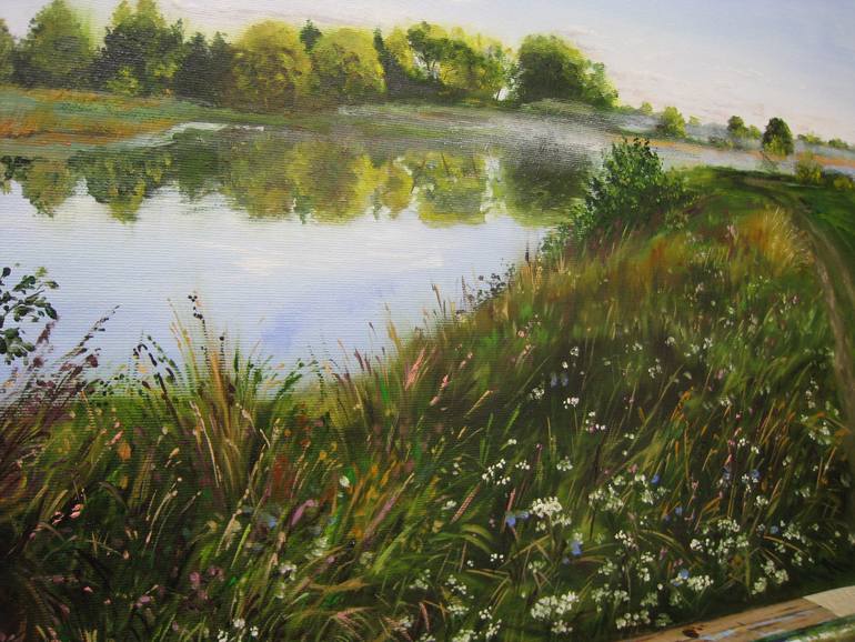 Original Impressionism Landscape Painting by Natalia Shaykina
