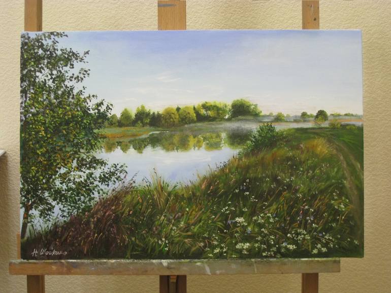 Original Impressionism Landscape Painting by Natalia Shaykina