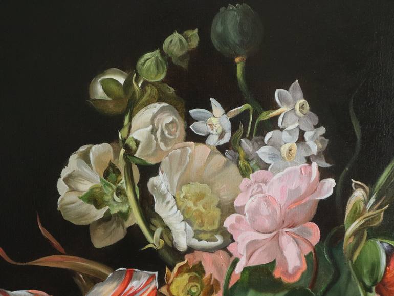 Original Realism Floral Painting by Natalia Shaykina