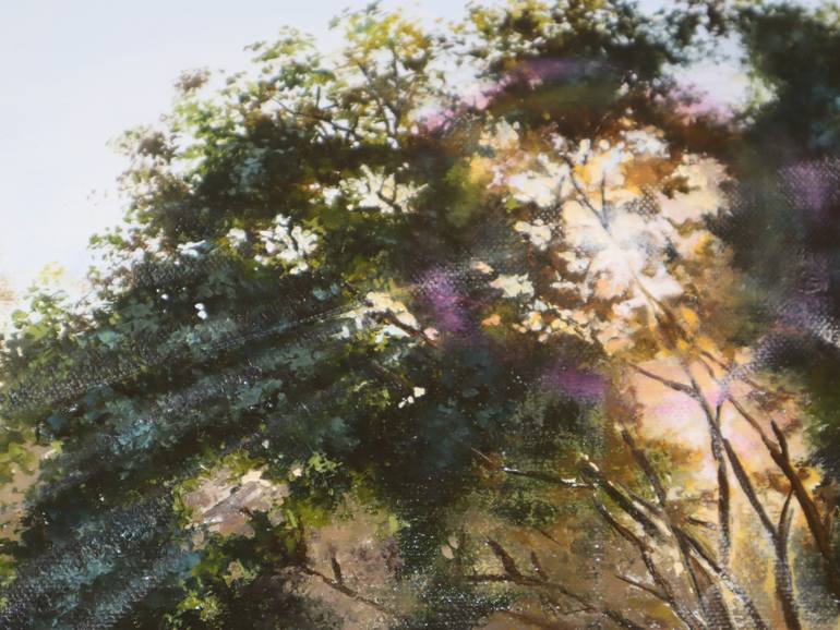 Original Contemporary Sunrise Painting by Natalia Shaykina