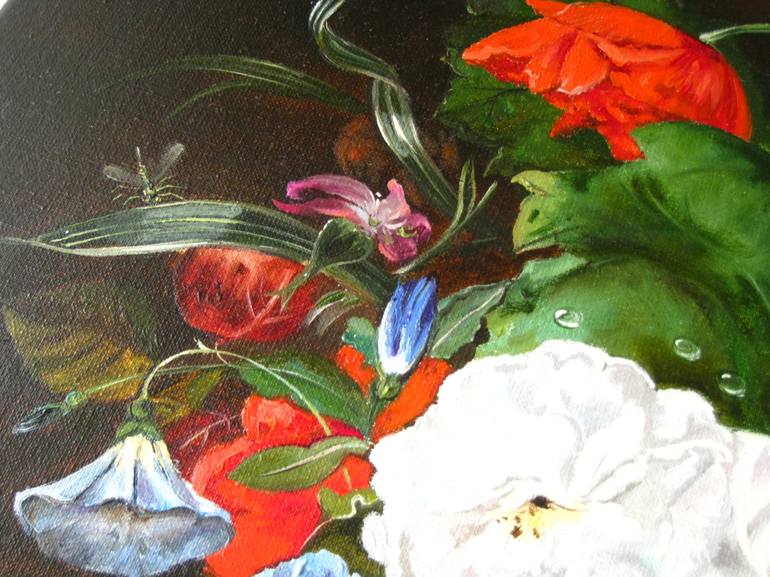 Original Fine Art Floral Painting by Natalia Shaykina