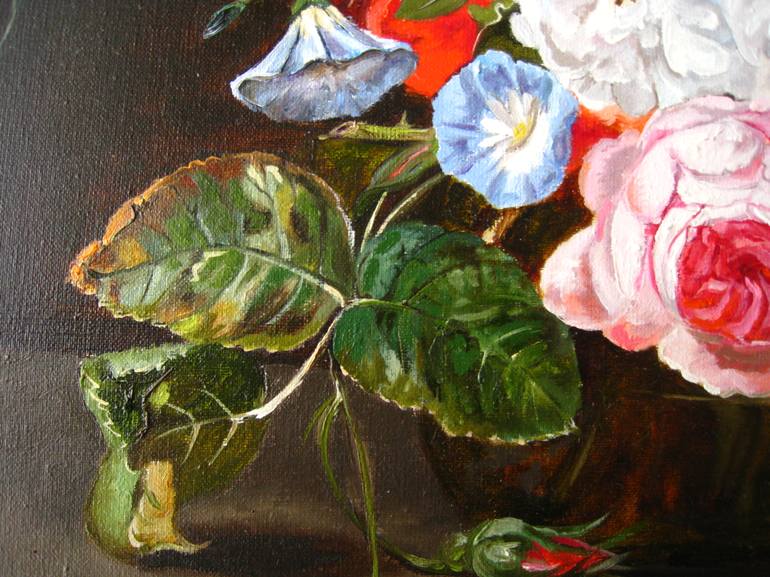 Original Fine Art Floral Painting by Natalia Shaykina