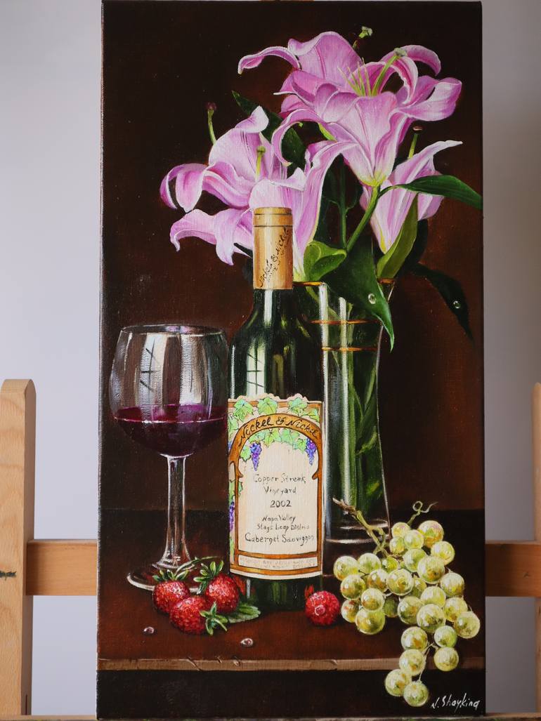 Original Classicism Still Life Painting by Natalia Shaykina