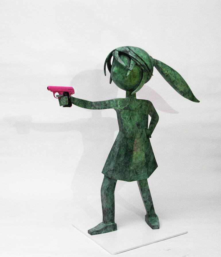 Original Abstract Children Sculpture by Bart Somers