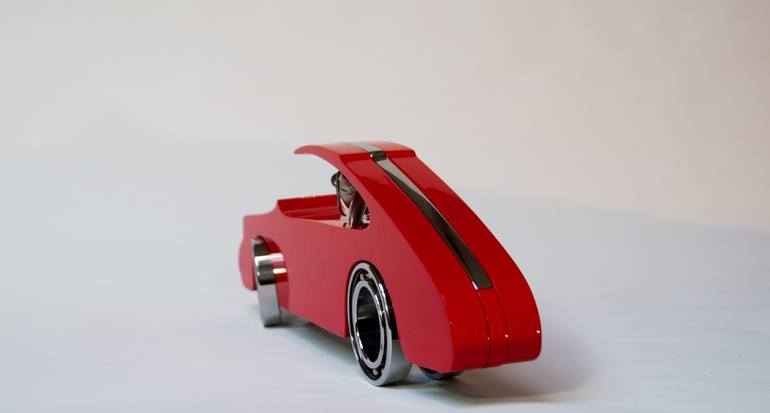 Original Abstract Transportation Sculpture by Bart Somers