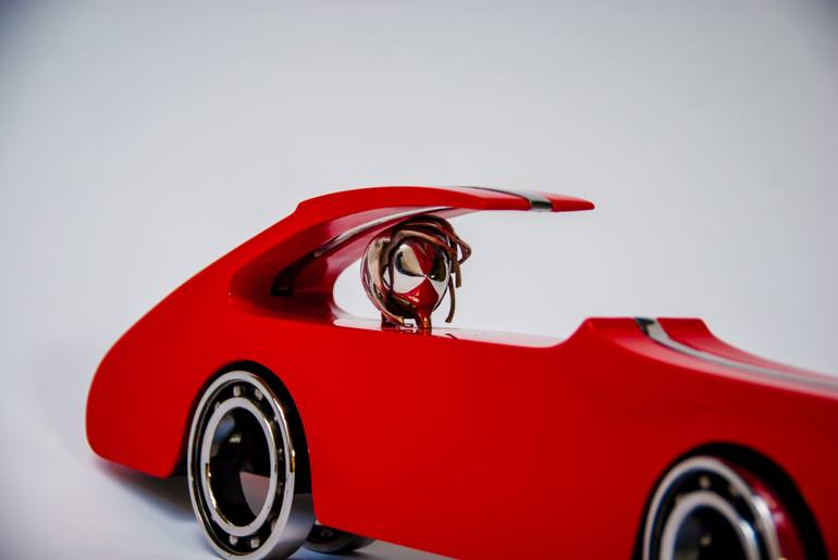 Original Abstract Transportation Sculpture by Bart Somers