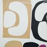 Shapes V is a collages made with some different shapes cut from paper.