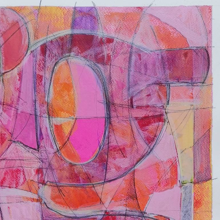 Original Lettering Abstract Painting by Stefano Meriggi