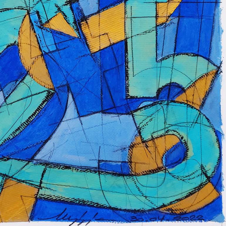 Original Abstract Expressionism Abstract Painting by Stefano Meriggi