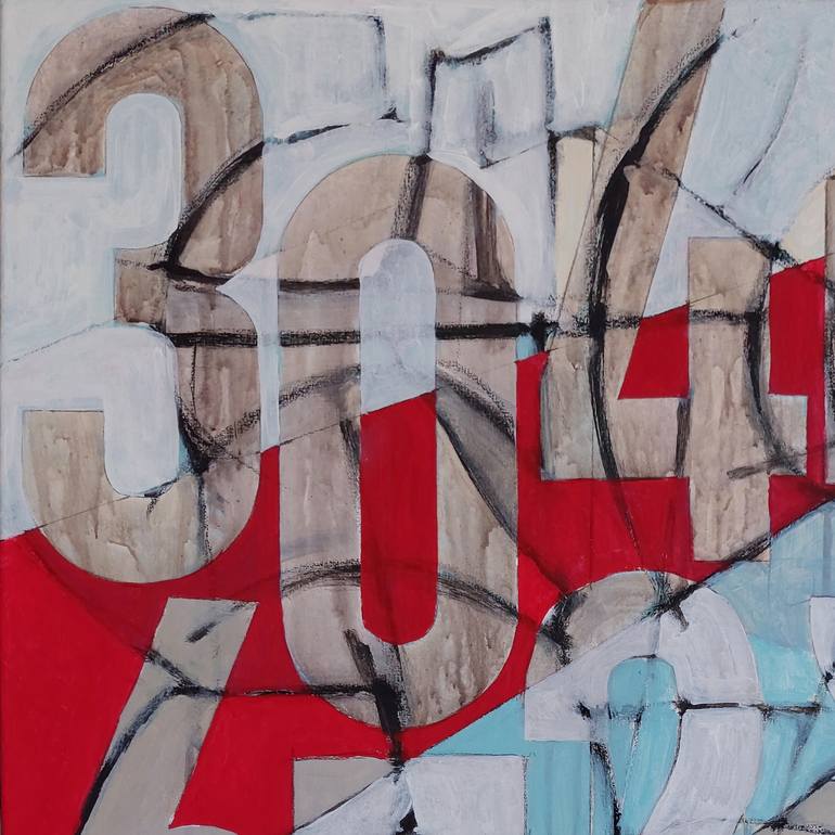 Original Abstract Expressionism Abstract Painting by Stefano Meriggi