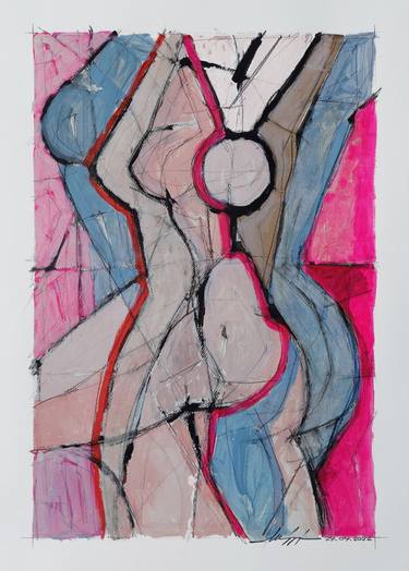 Original Abstract Expressionism Abstract Painting by Stefano Meriggi