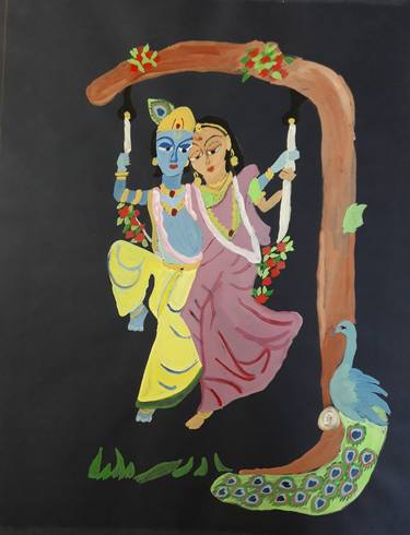 Print of Art Deco Classical mythology Paintings by Rachna Goenka