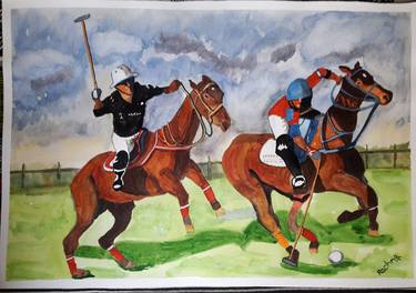 Print of Horse Paintings by Rachna Goenka