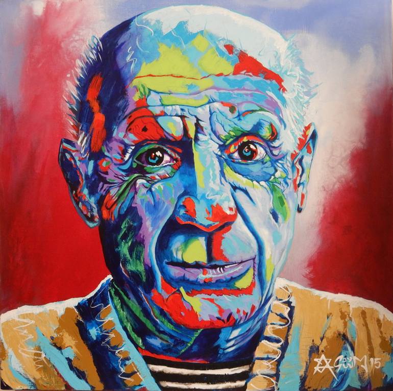 Spontaneous Picasso Painting by Alejandro Guevara | Saatchi Art