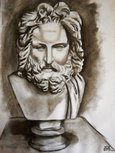 Print of Fine Art Classical mythology Drawings by Molnar Zoltan