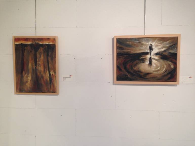 Original Expressionism Religion Painting by Wim Van Loon