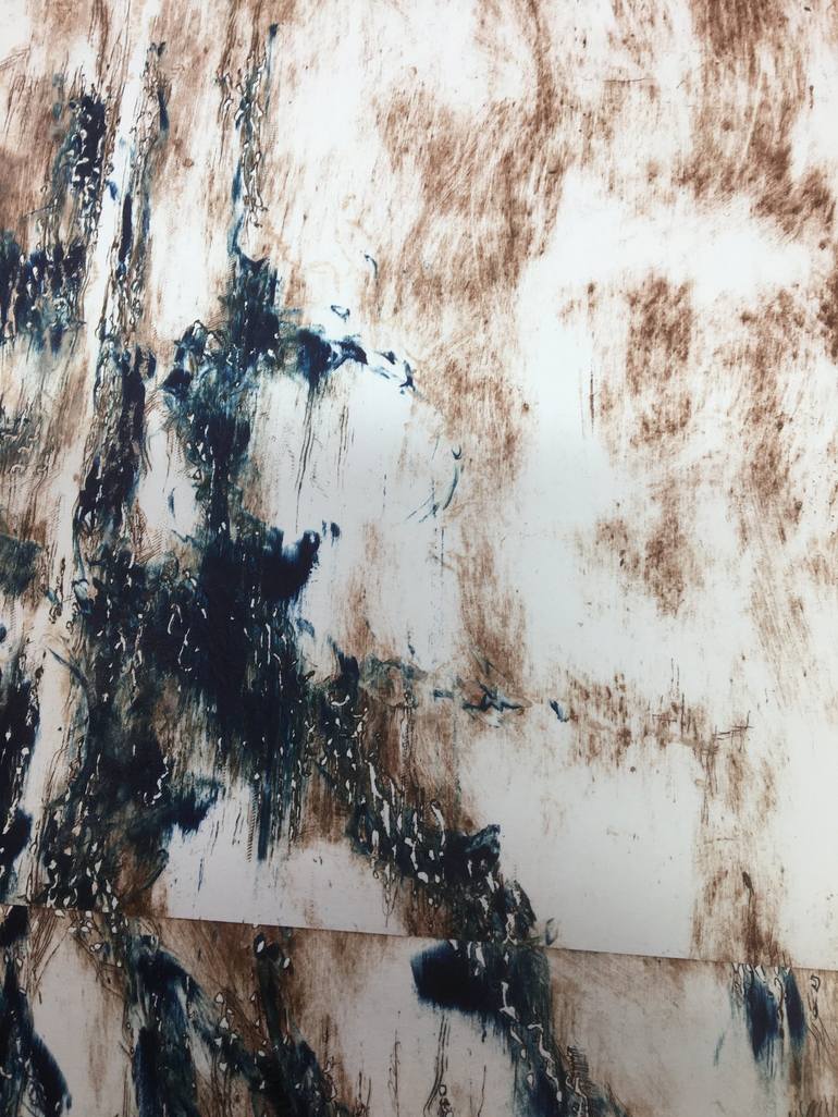 Original Expressionism Nature Printmaking by Wim Van Loon