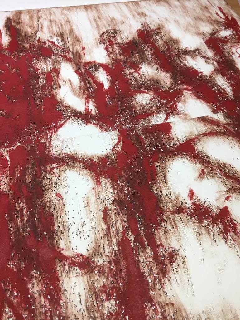 Original Expressionism Nature Drawing by Wim Van Loon