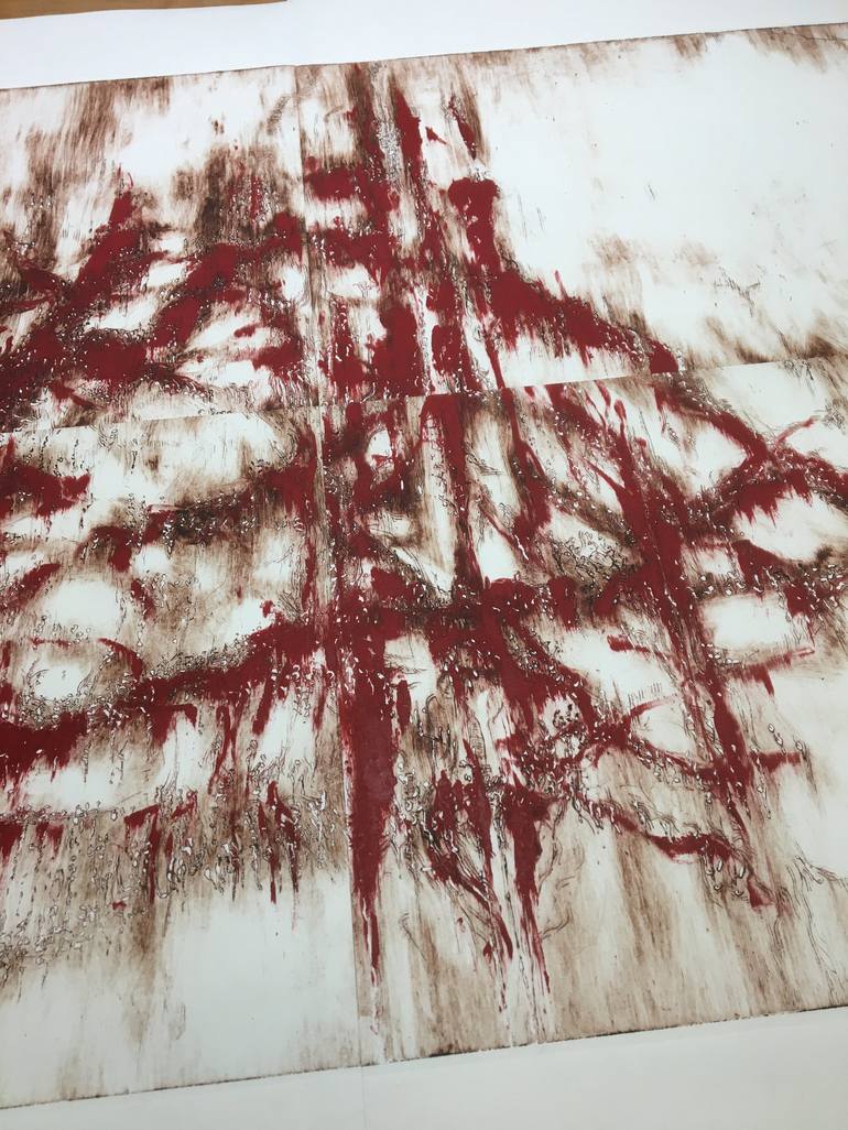 Original Expressionism Nature Drawing by Wim Van Loon