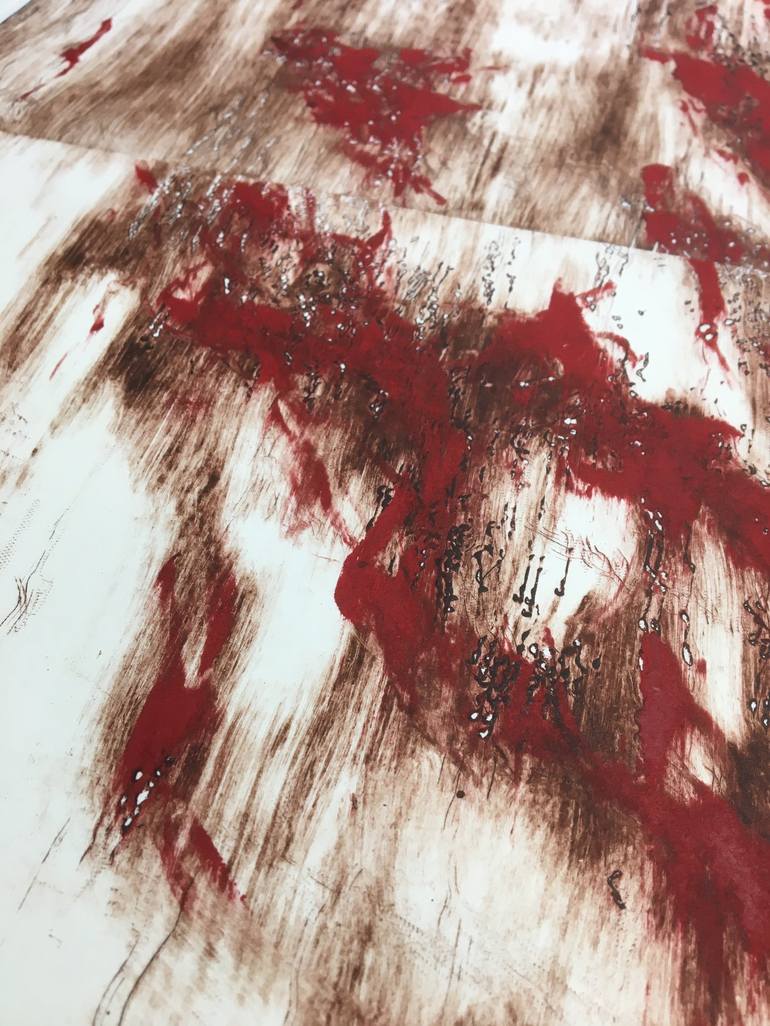 Original Expressionism Nature Drawing by Wim Van Loon