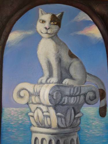 Print of Fine Art Cats Paintings by Todor Popov