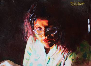Print of Realism Portrait Paintings by Pracheta Banerjee