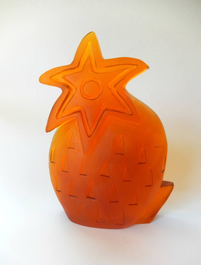 Original Modernism Floral Sculpture by Ivana Pelouchová