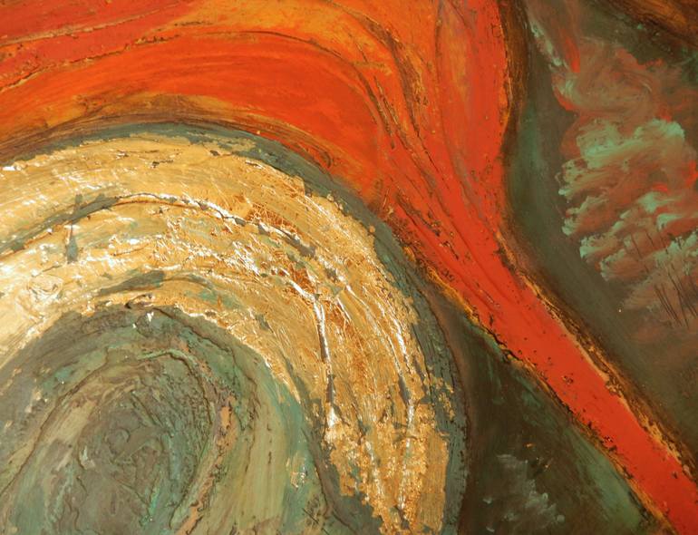 Original Abstract Expressionism Fantasy Painting by Ivana Pelouchová