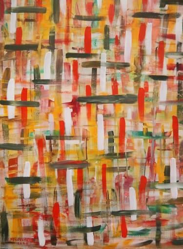 Original Abstract Expressionism Abstract Paintings by Ivana Pelouchová