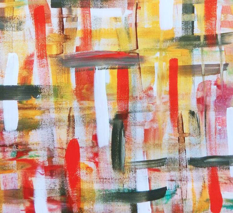 Original Abstract Expressionism Abstract Painting by Ivana Pelouchová