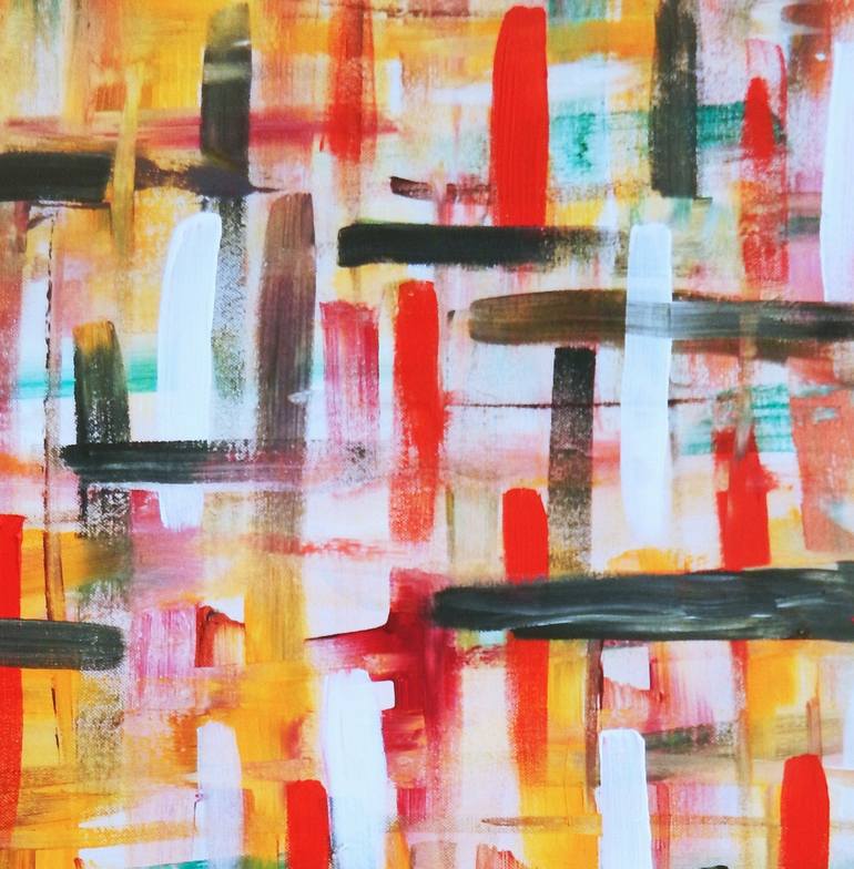 Original Abstract Expressionism Abstract Painting by Ivana Pelouchová