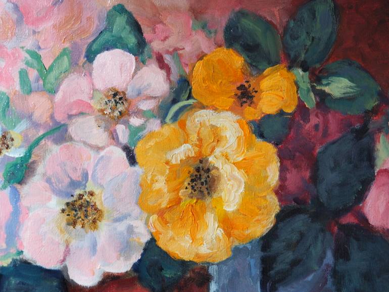 Original Impressionism Botanic Painting by Anuta Florescu