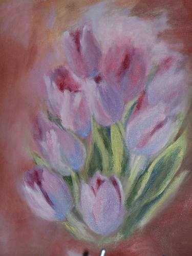Print of Fine Art Floral Paintings by Anuta Florescu